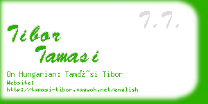 tibor tamasi business card